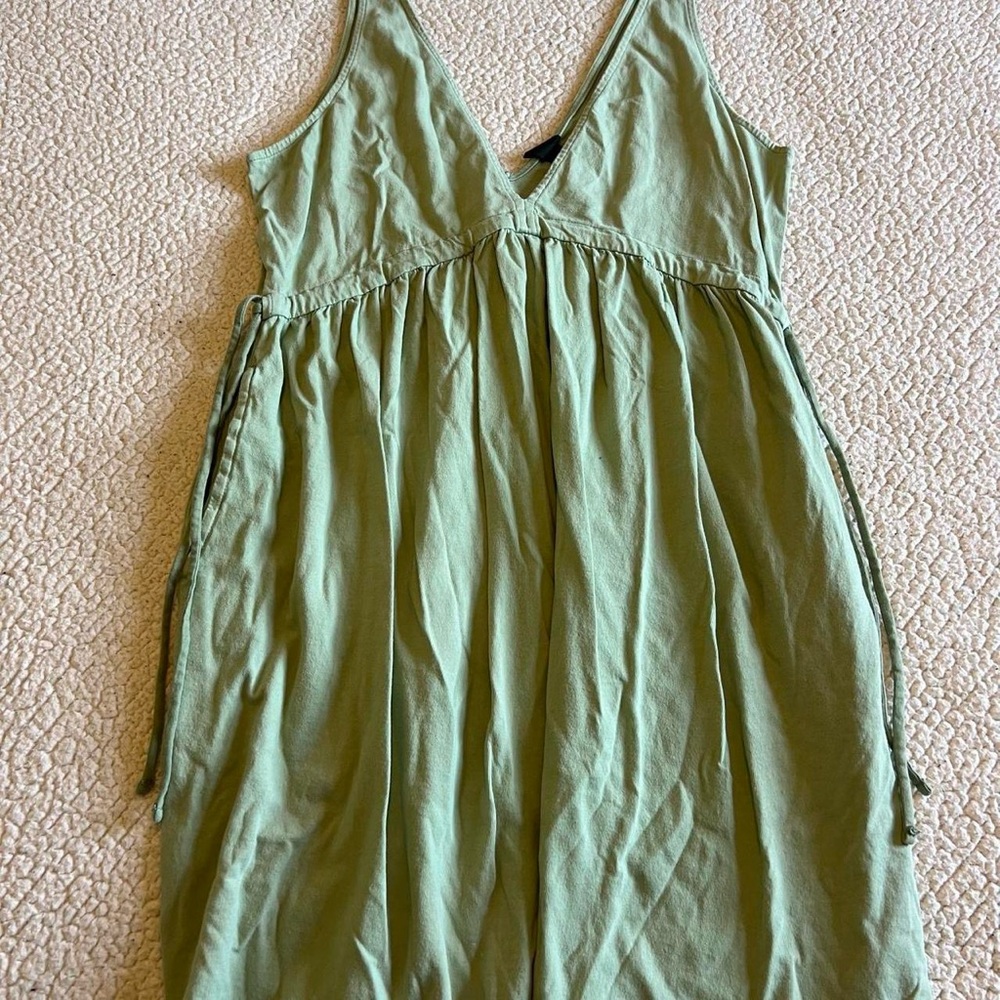 Target Green Sleeveless Sundress Midi